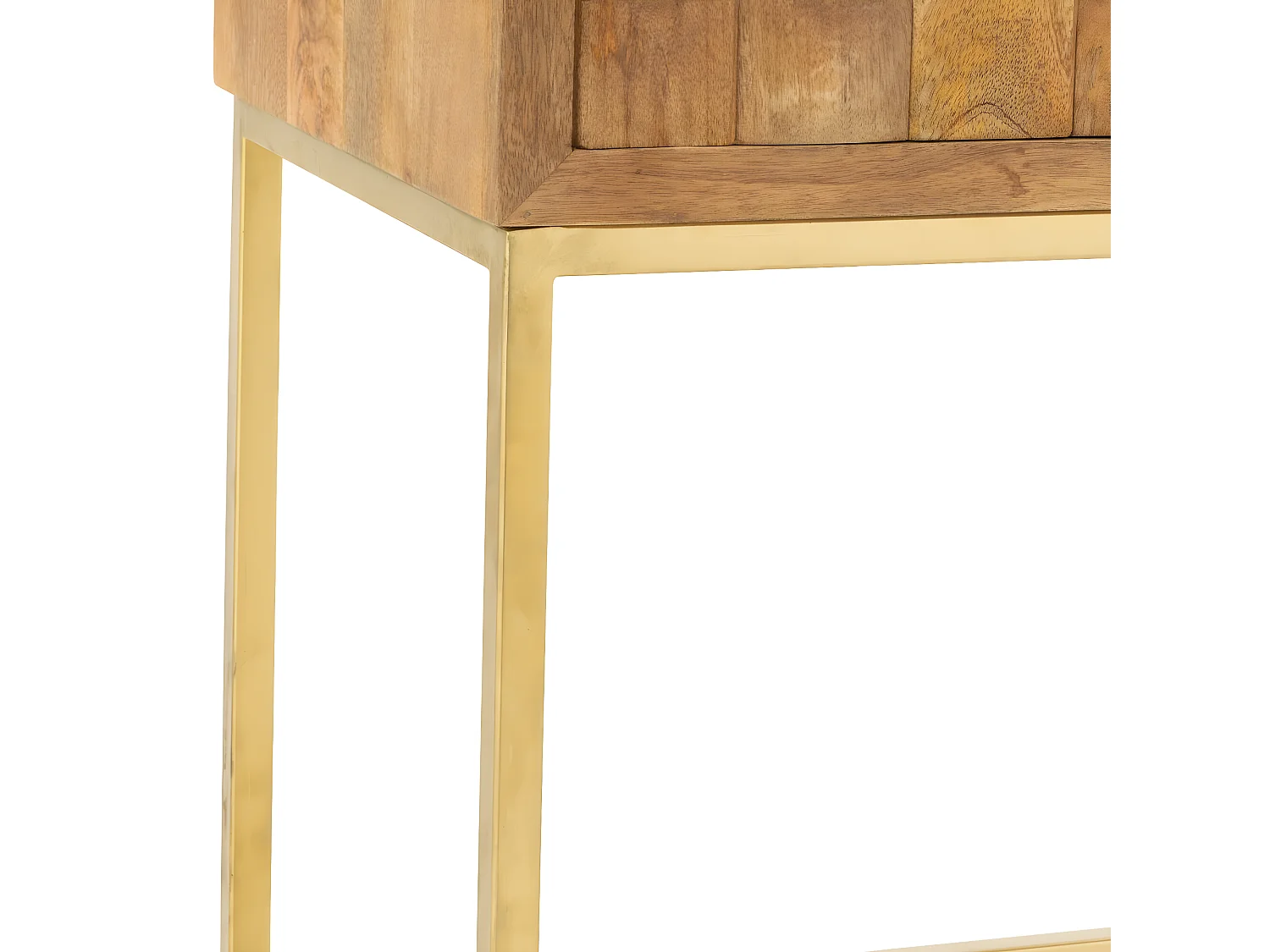 Commode 2 Portes sur Pied "Nino" 122cm Naturel