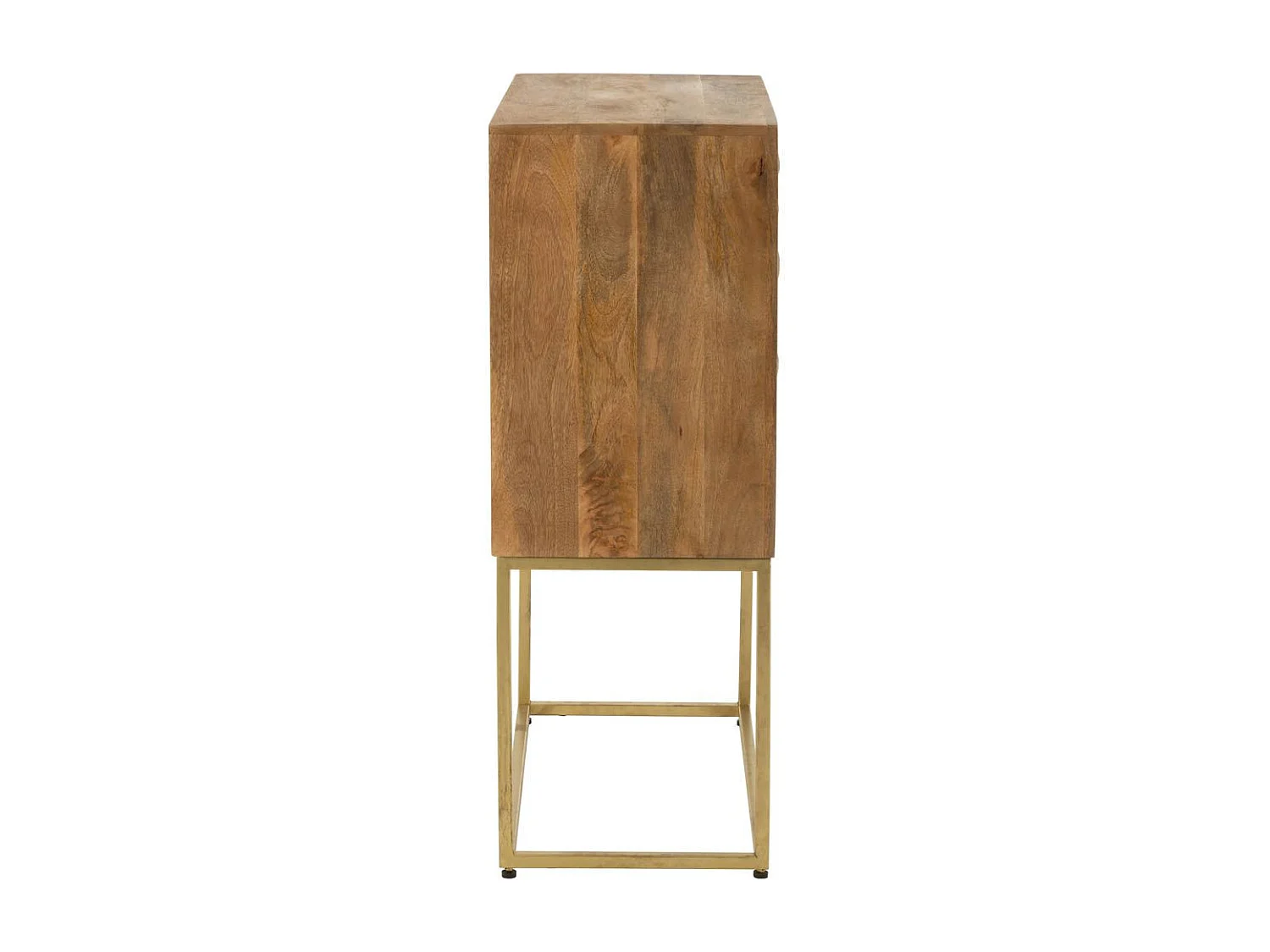 Commode 2 Portes sur Pied "Nino" 122cm Naturel