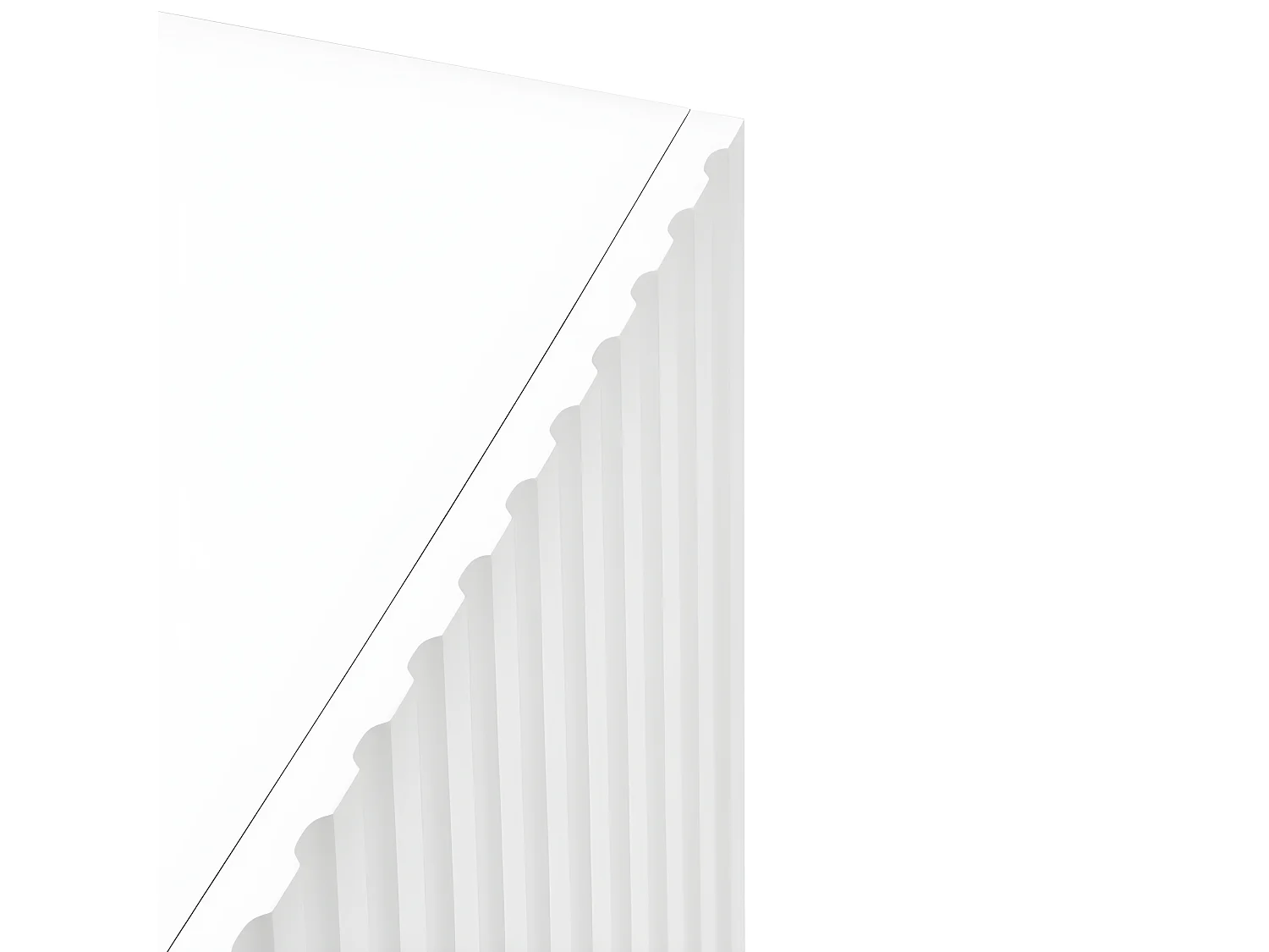 Buffet moderne 198cm 4 portes en bois DORIC