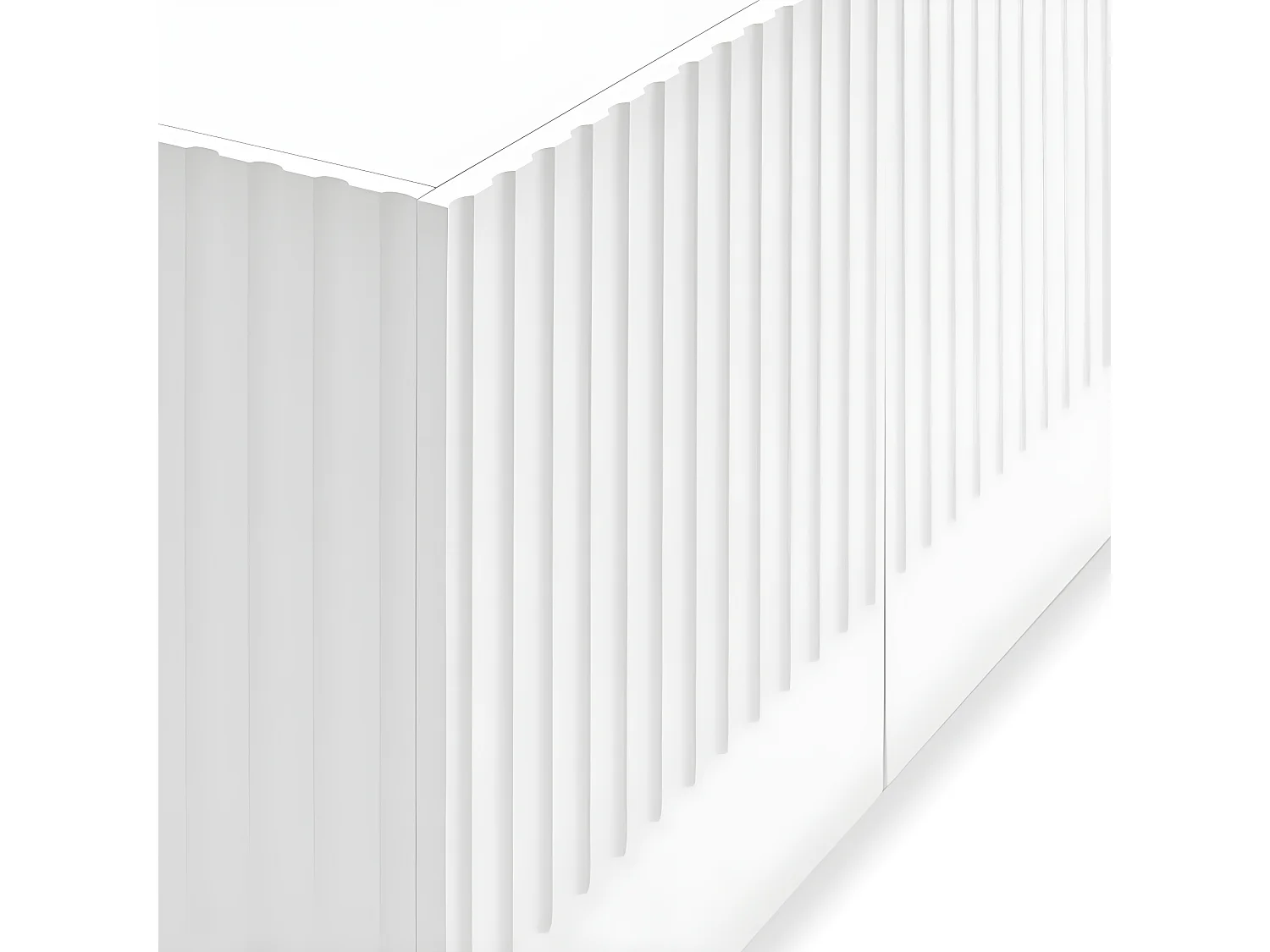 Buffet moderne 198cm 4 portes en bois DORIC