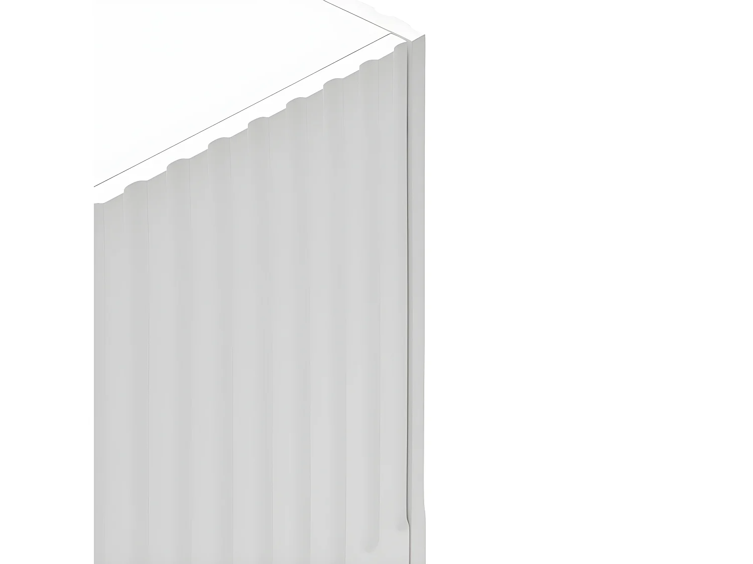 Buffet moderne 198cm 4 portes en bois DORIC