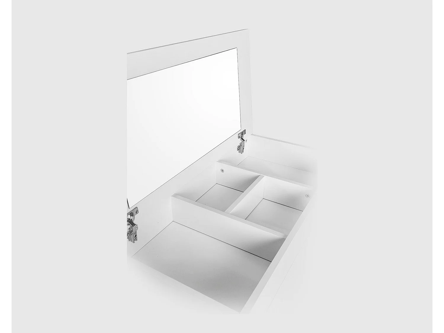 Sinfonier Alava 4 Cajones y Espejo Integrado, Blanco 80x105 cm