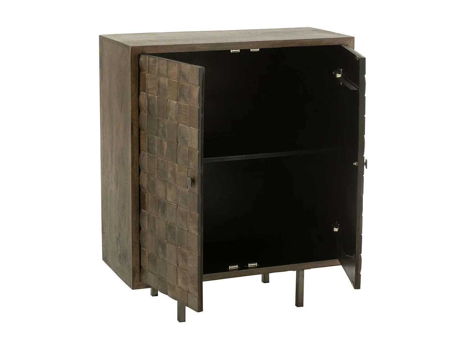 Commode 2 Portes "Pino" 104cm Marron