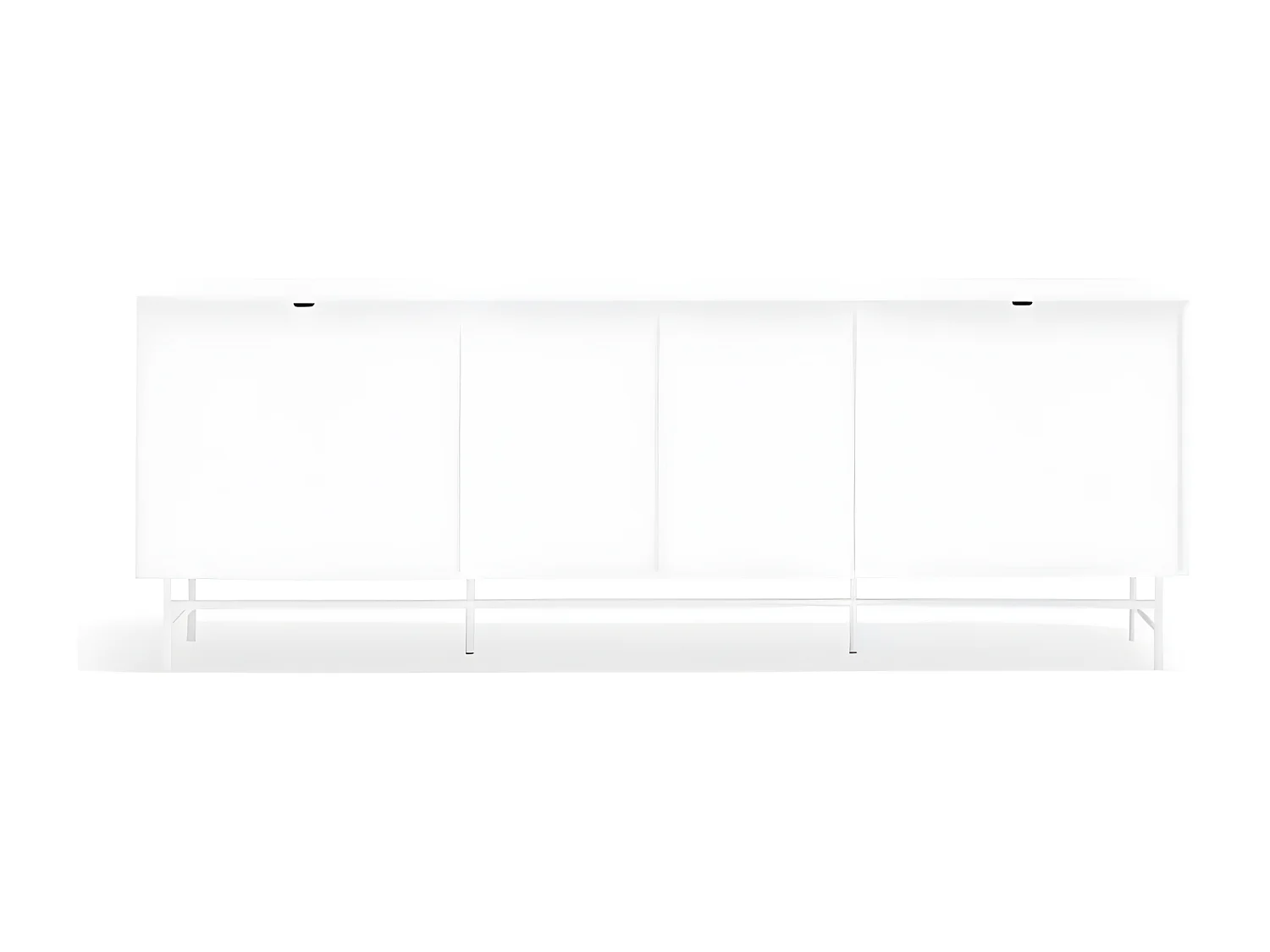 Buffet bas 212cm en bois et métal perforé PUNTO