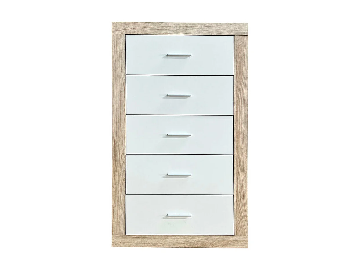 Sinfonier Kiara con 5 Cajones Cambria y Blanco 60x108 cm