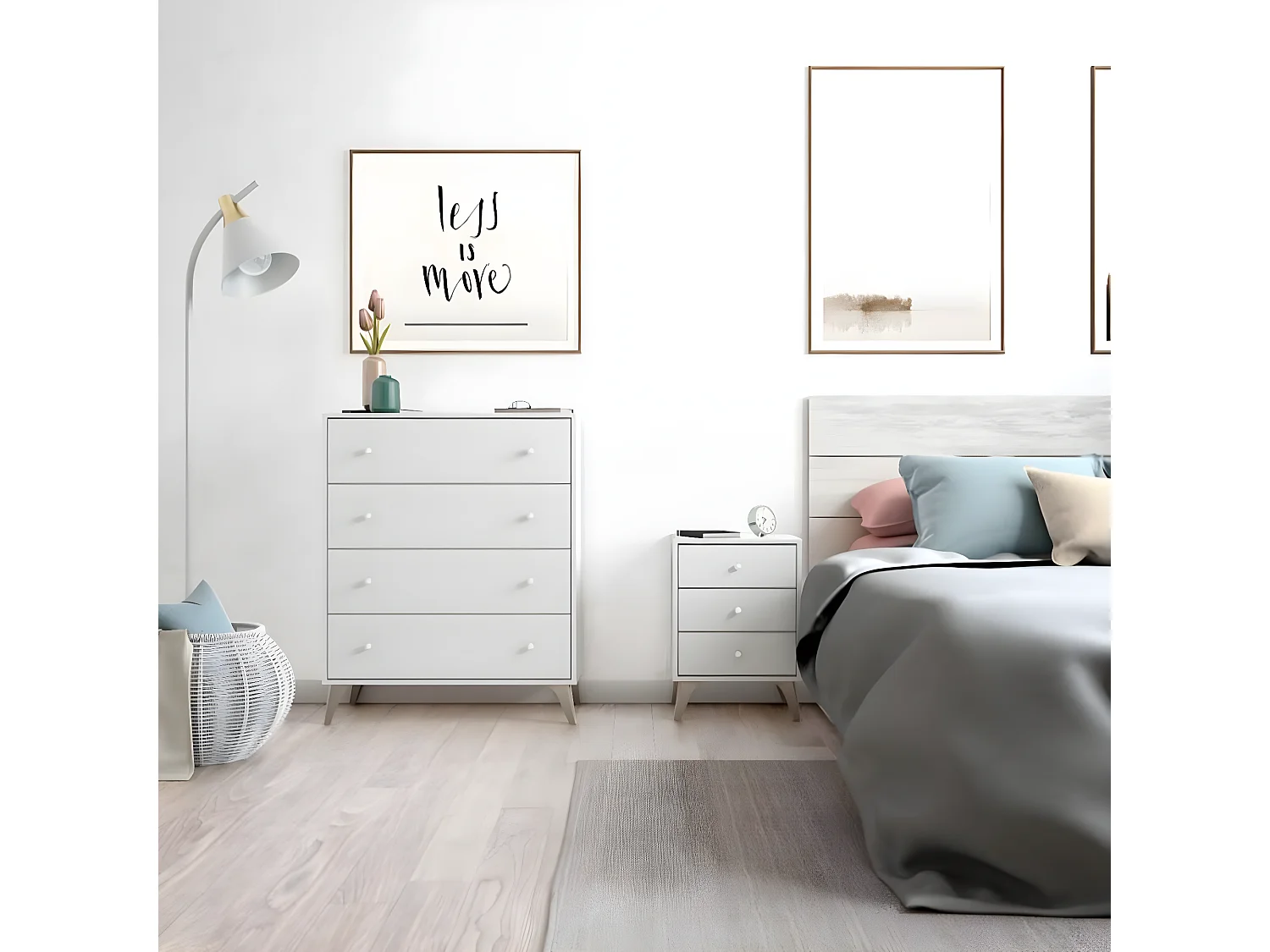 Cômoda com 4 Gavetas Sweet, Branco 78x95cm