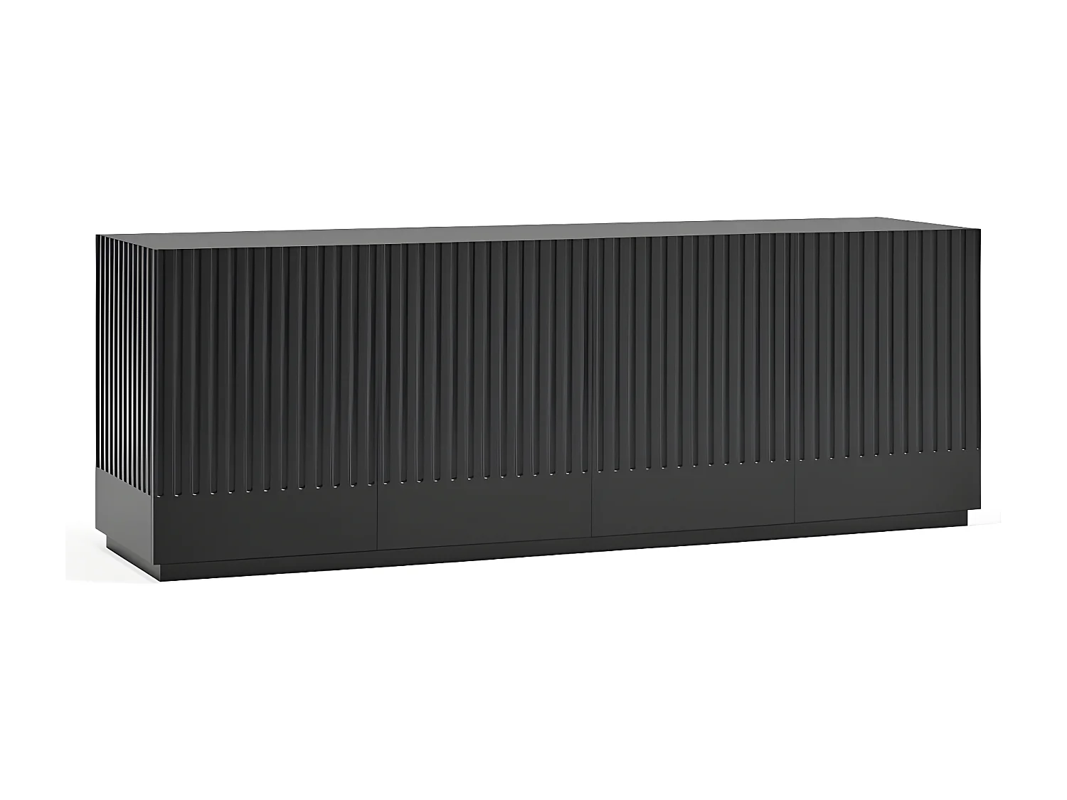 Buffet moderne 198cm 4 portes en bois DORIC