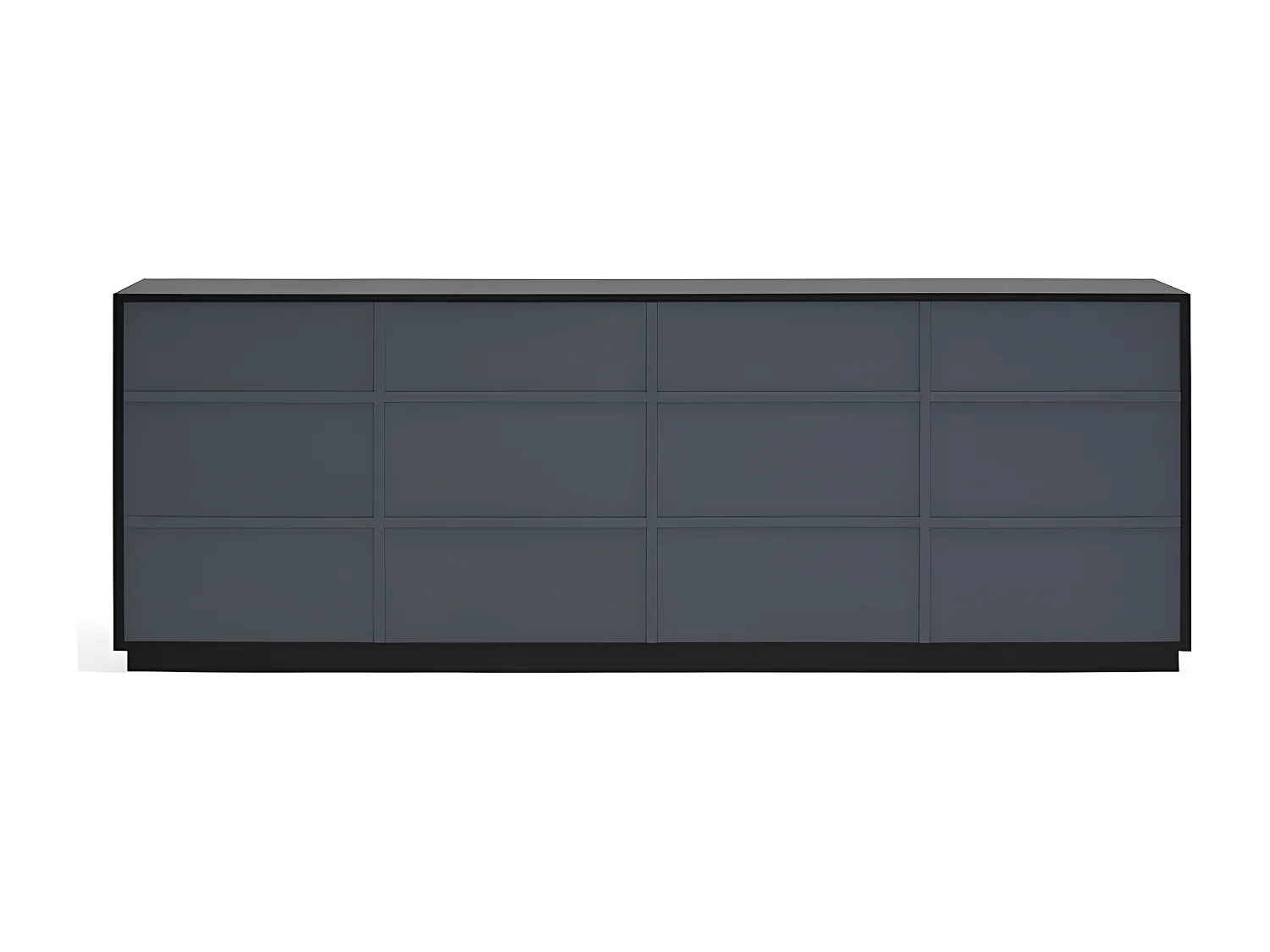 Buffet moderne 198cm 4 portes en bois DORIC