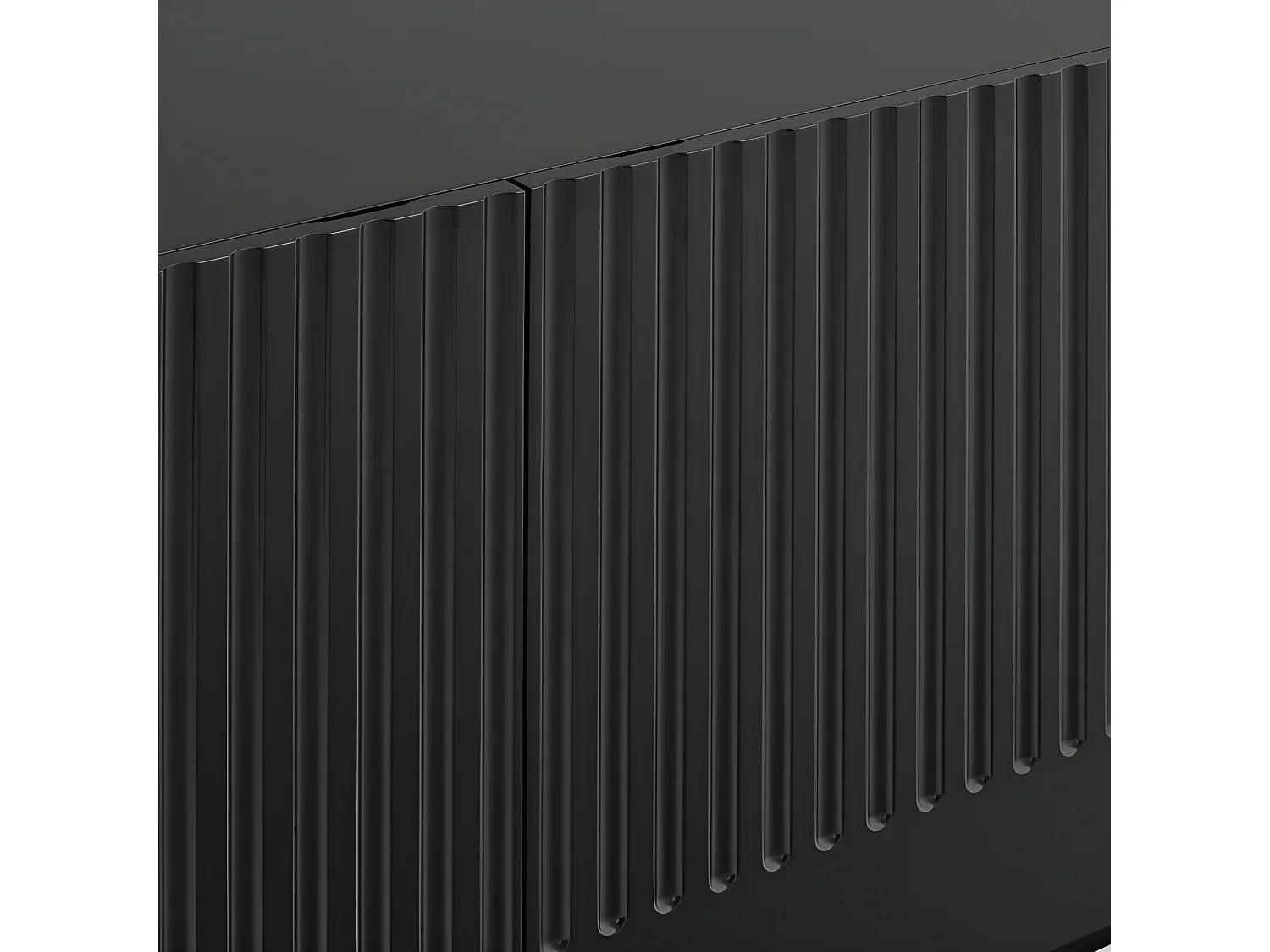 Buffet moderne 198cm 4 portes en bois DORIC