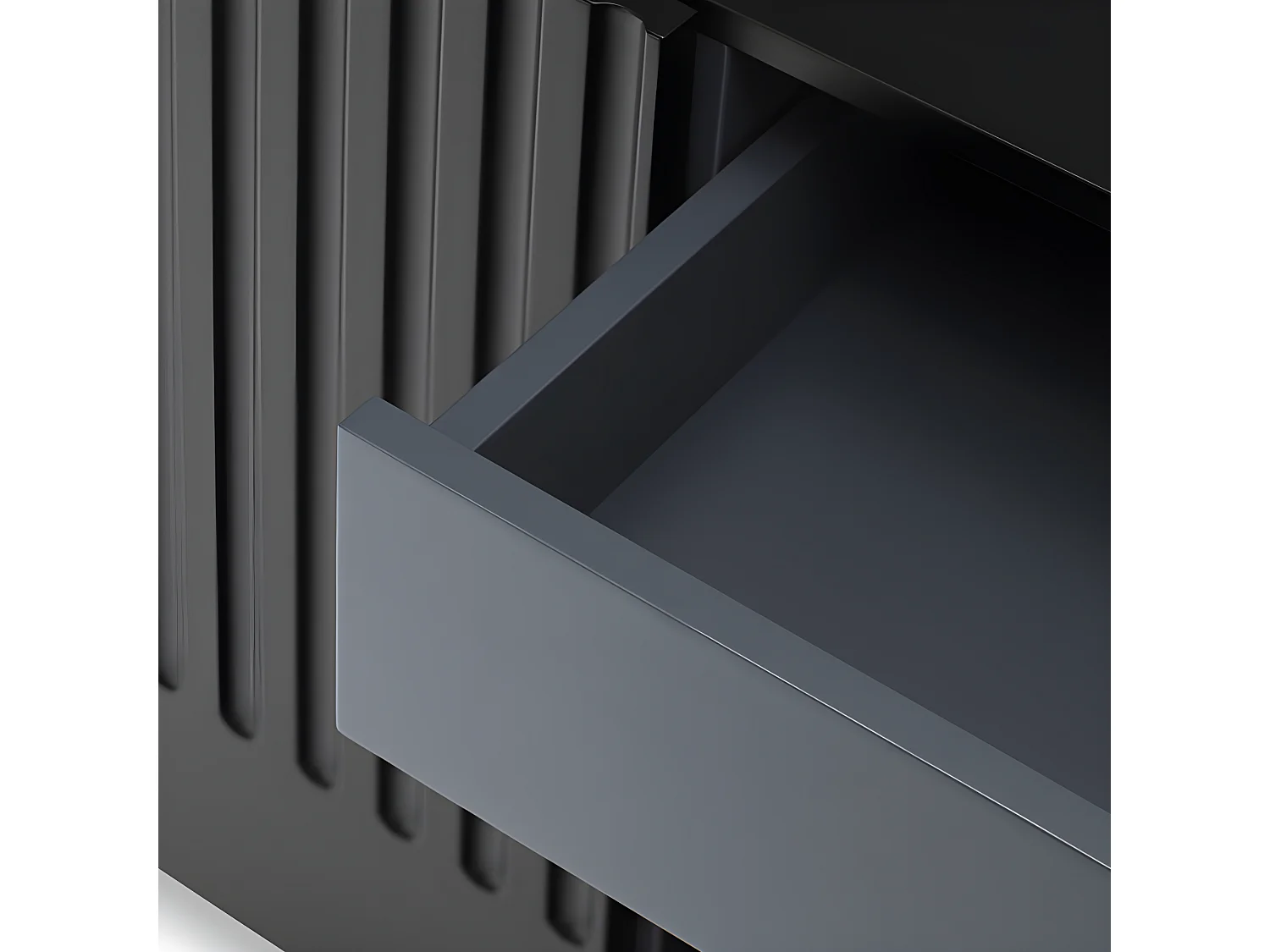 Buffet moderne 198cm 4 portes en bois DORIC