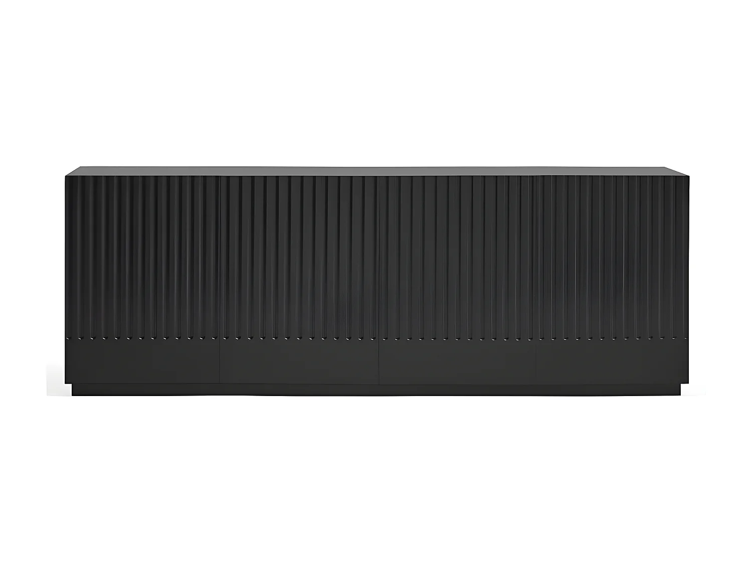 Buffet moderne 198cm 4 portes en bois DORIC