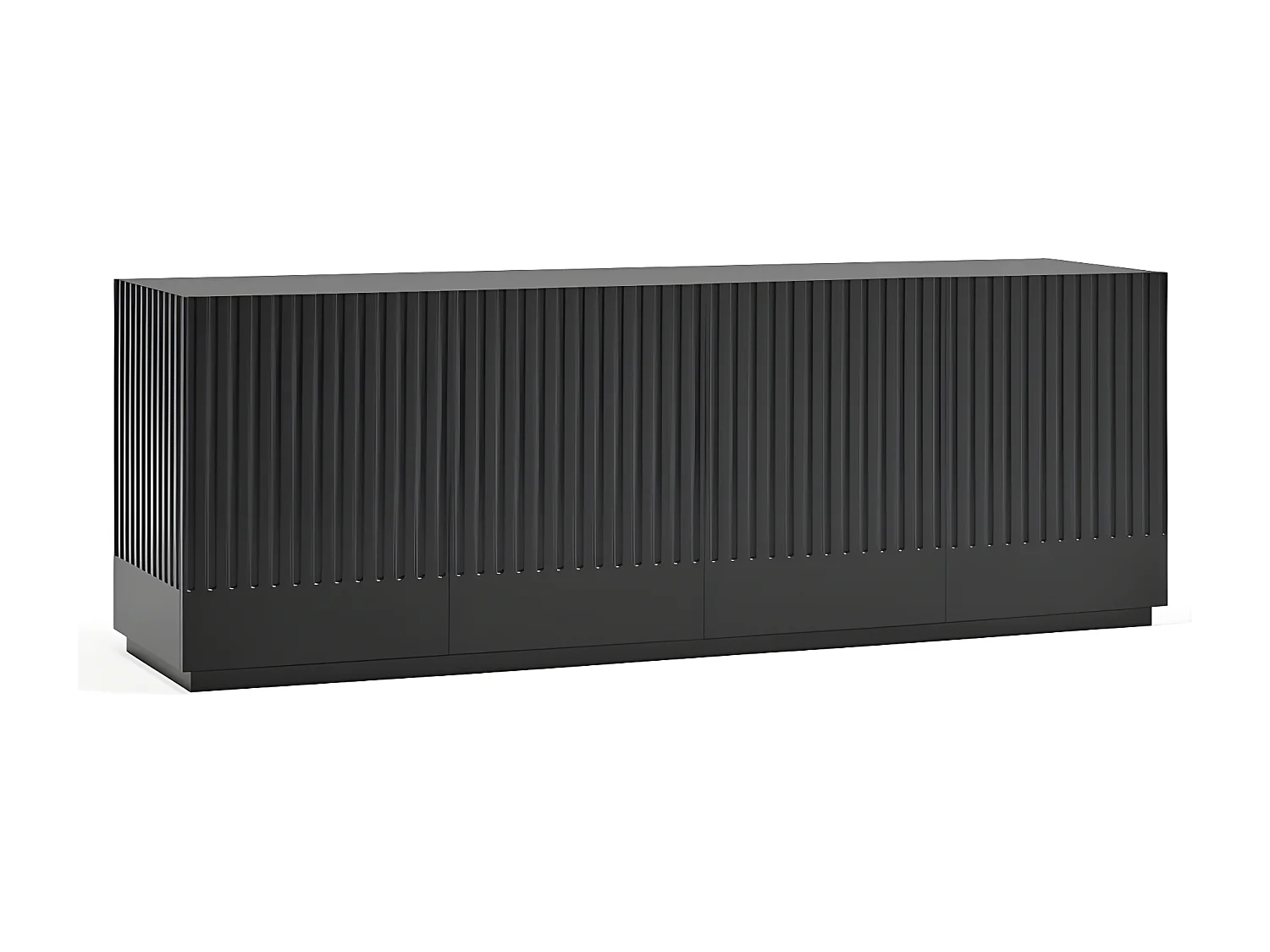 Buffet moderne 198cm 4 portes en bois DORIC