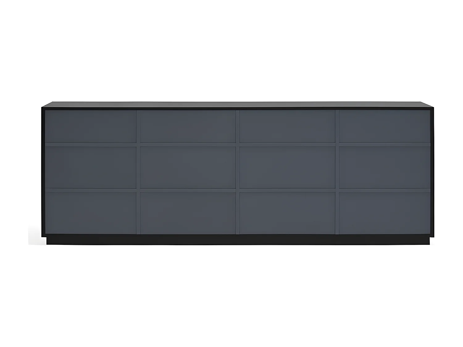 Buffet moderne 198cm 4 portes en bois DORIC