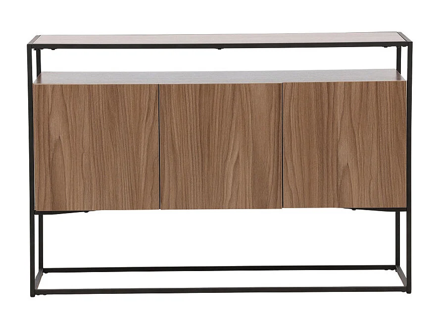 Kingsport Sideboard 3 Türen Walnussdekor.