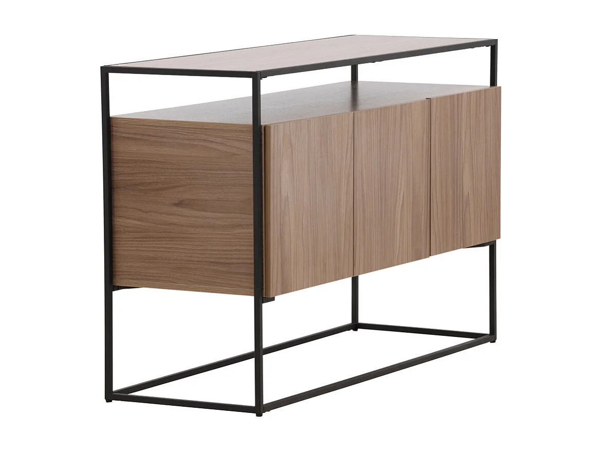 Kingsport Sideboard 3 Türen Walnussdekor.