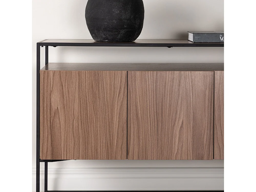 Kingsport Sideboard 3 Türen Walnussdekor.