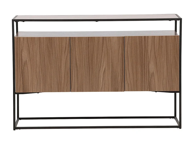 Kingsport Sideboard 3 Türen Walnussdekor.