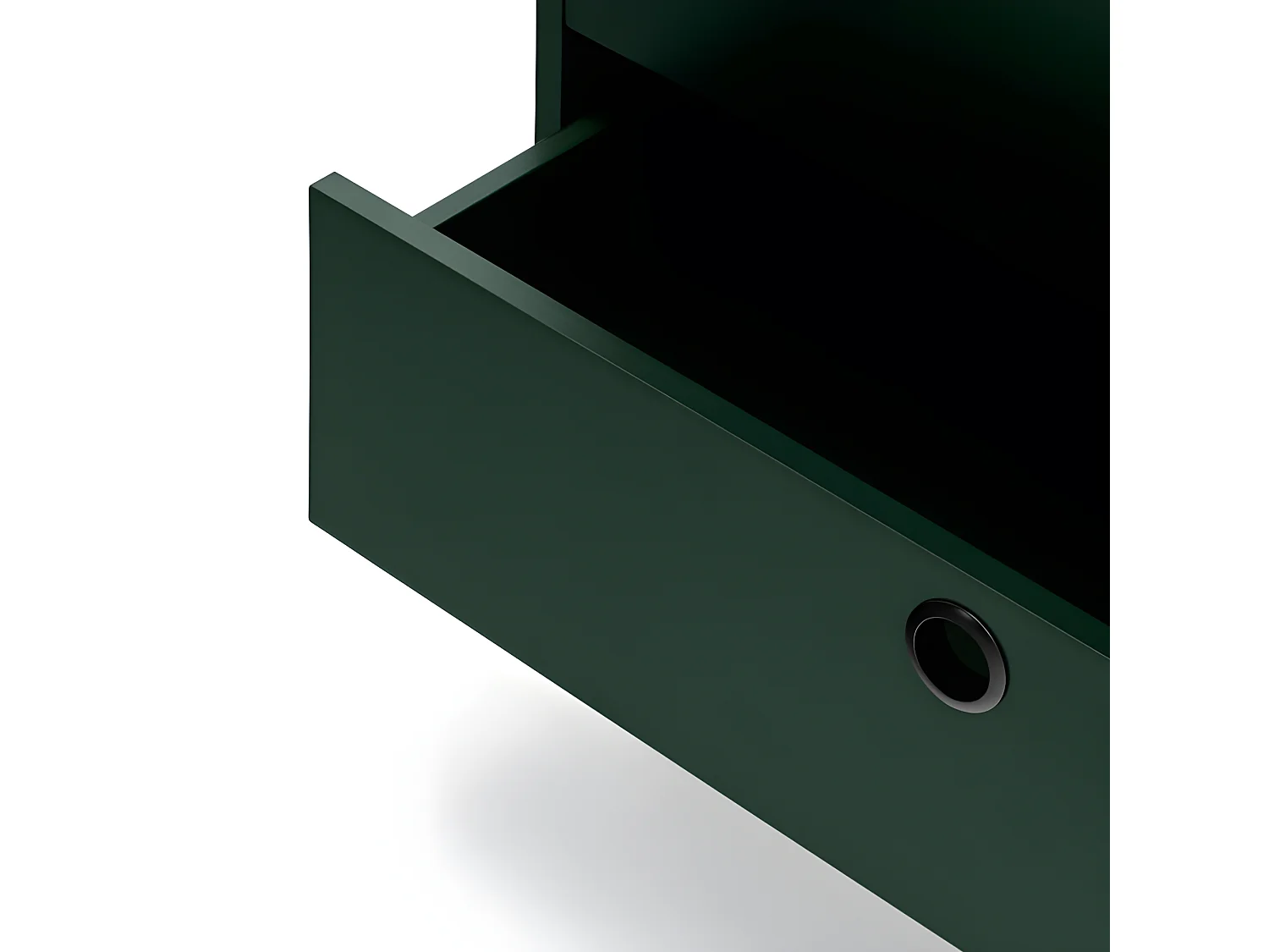 Buffet bas en bois et métal perforé 4 tiroirs 2 portes PUNTO