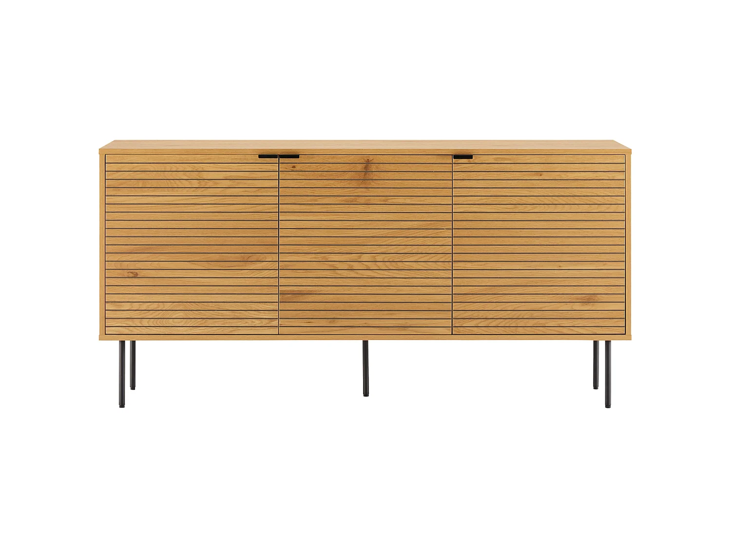 Buffet en bois 3 portes 150cm STINNA - HAPPY GARDEN