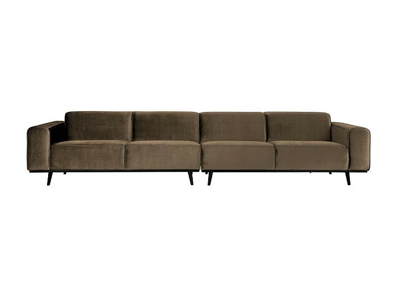 Très grand canapé droit velours 372cm STATEMENT