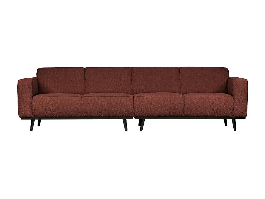 Canapé droit 280cm en tissu bouclé STATEMENT