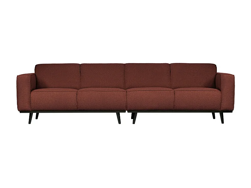 Canapé droit 280cm en tissu bouclé STATEMENT