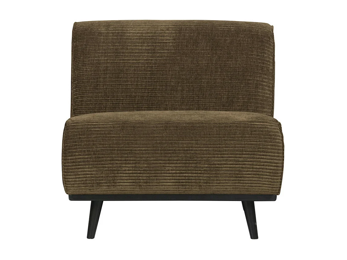 Canapé modulable section fauteuil en tissu côtelé STATEMENT