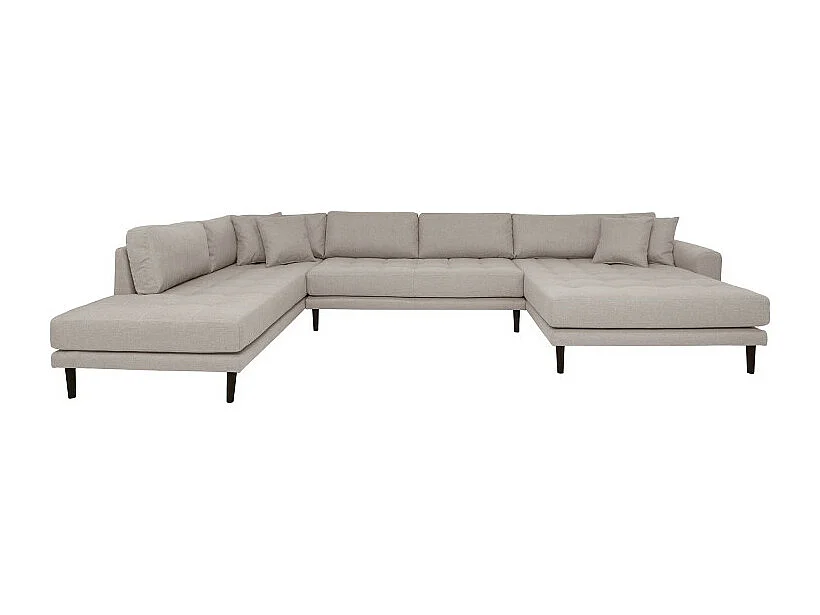 Canapé panoramique 6 places en tissu MILIME