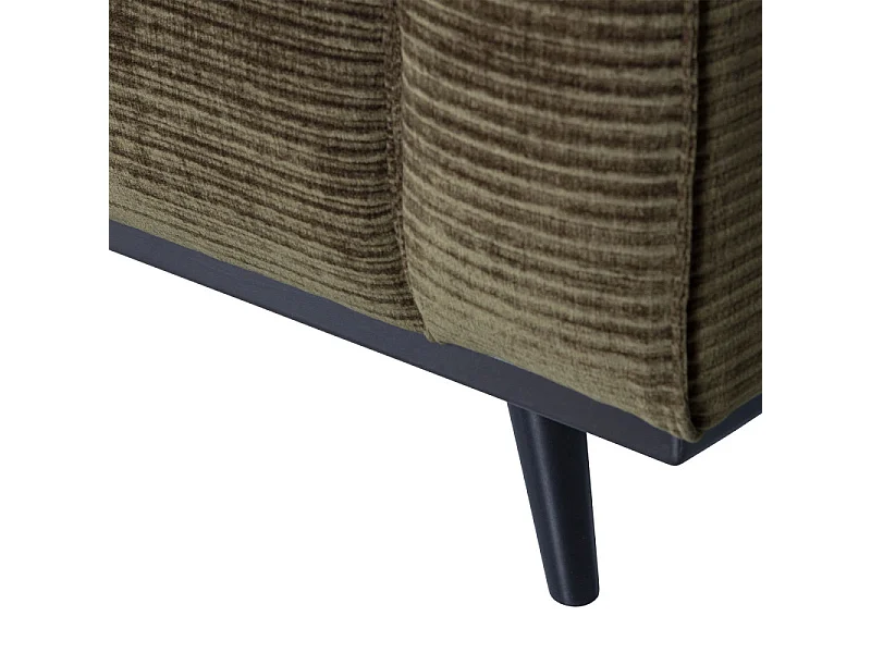 Canapé moderne 4 places en tissu côtelé STATEMENT