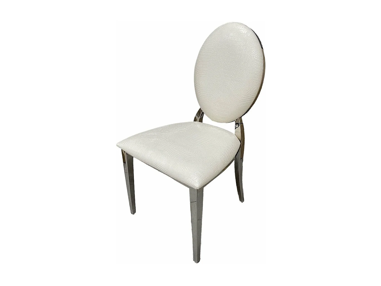 Sillas de Comedor FT en Polipiel Blanco, 6 unidades