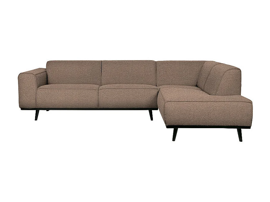 Canapé d'angle droit en tissu bouclé 4 places STATEMENT