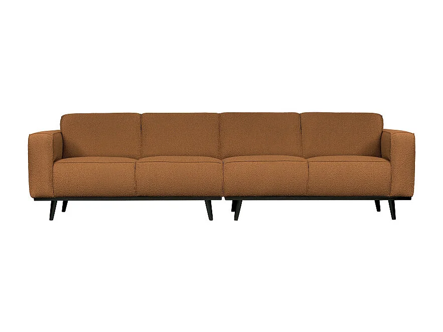 Canapé droit 280cm en tissu bouclé STATEMENT