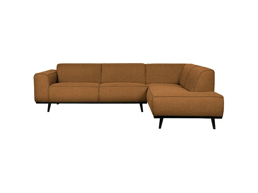 Canapé d'angle droit en tissu bouclé 4 places STATEMENT