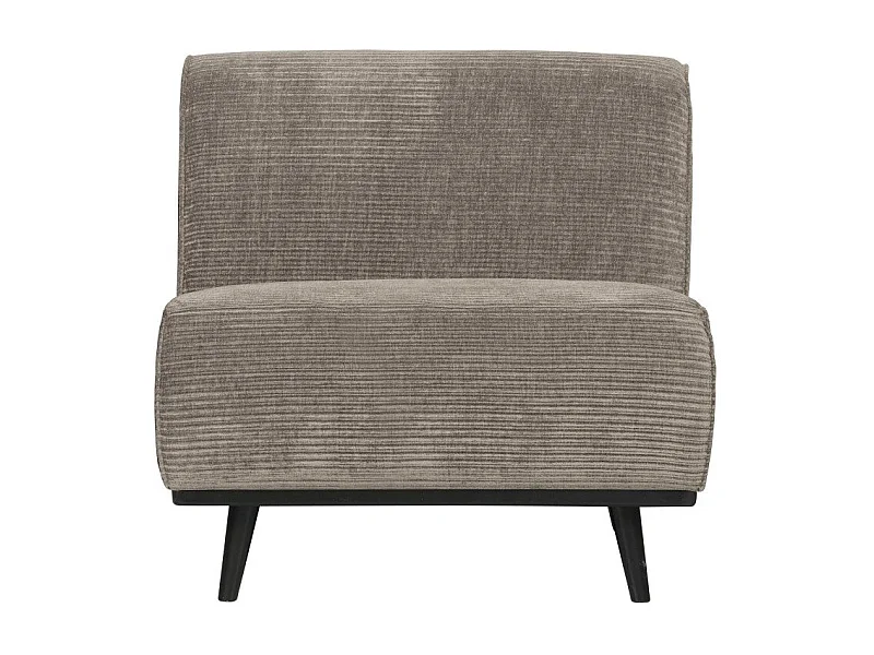 Canapé modulable section fauteuil en tissu côtelé STATEMENT