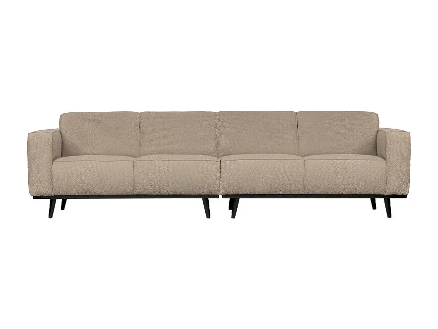 Canapé droit 280cm en tissu bouclé STATEMENT