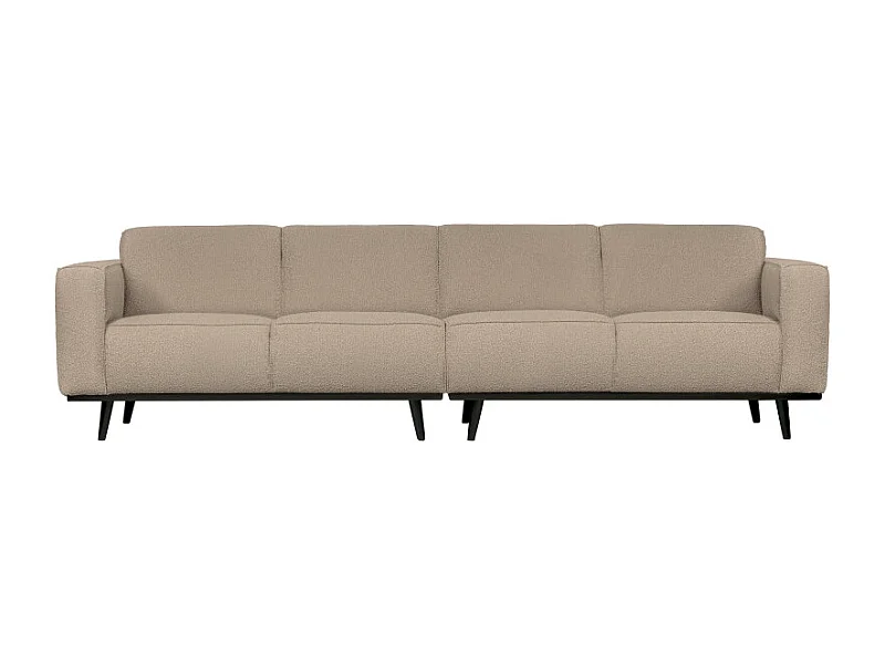 Canapé droit 280cm en tissu bouclé STATEMENT