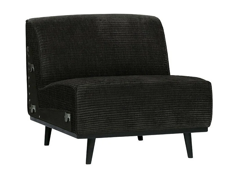 Canapé modulable section fauteuil en tissu côtelé STATEMENT