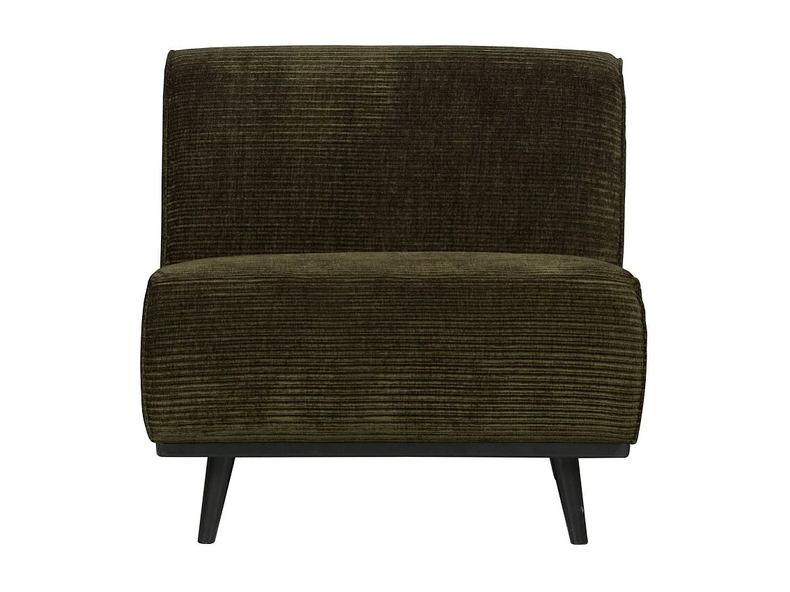 Canapé modulable section fauteuil en tissu côtelé STATEMENT