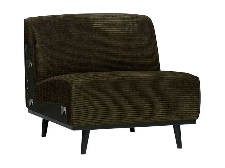 Canapé modulable section fauteuil en tissu côtelé STATEMENT