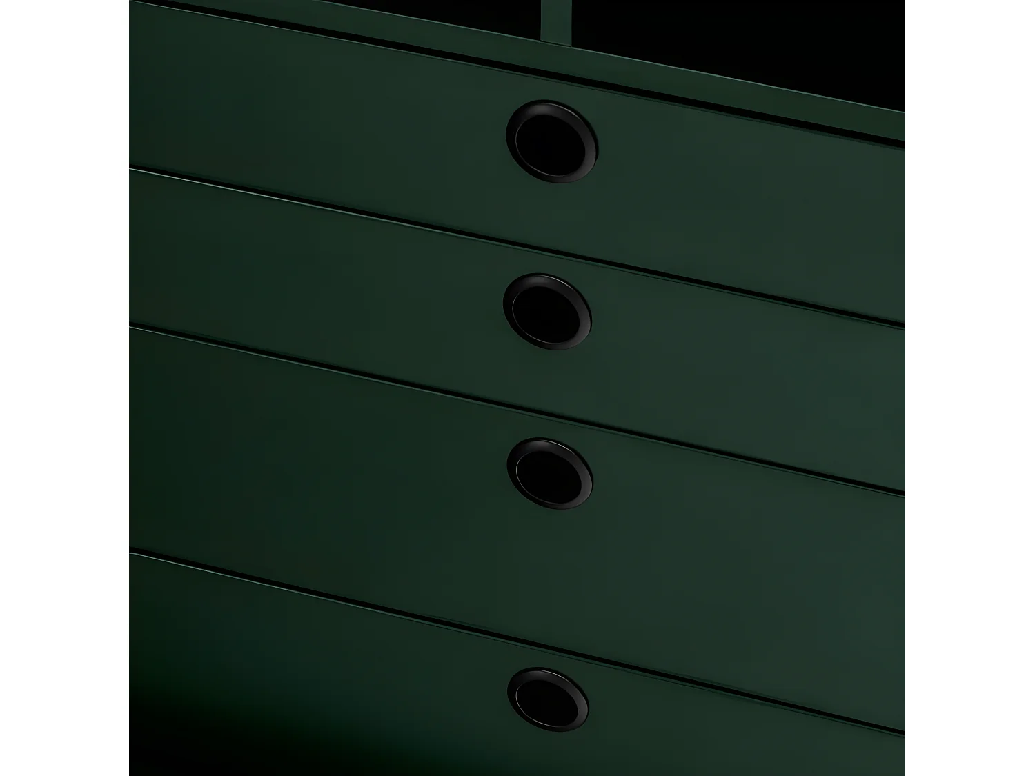 Buffet haut 2 portes en bois et métal perforé PUNTO