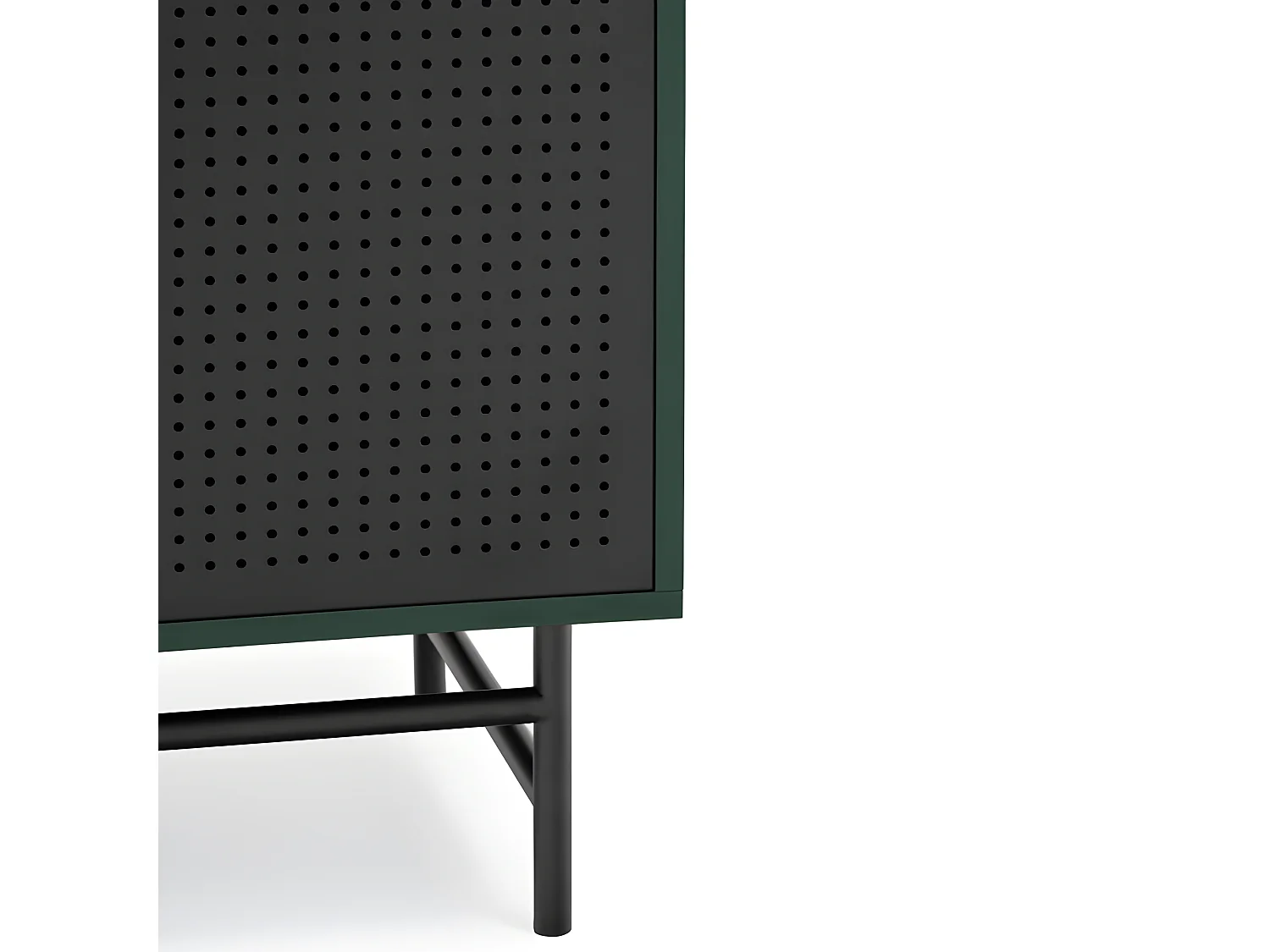 Buffet haut 2 portes en bois et métal perforé PUNTO