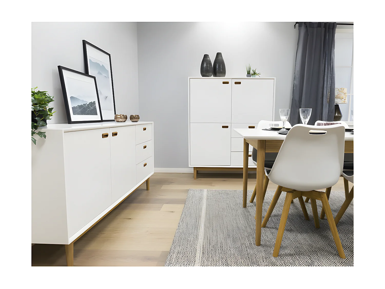 Buffet haut moderne en bois NEO