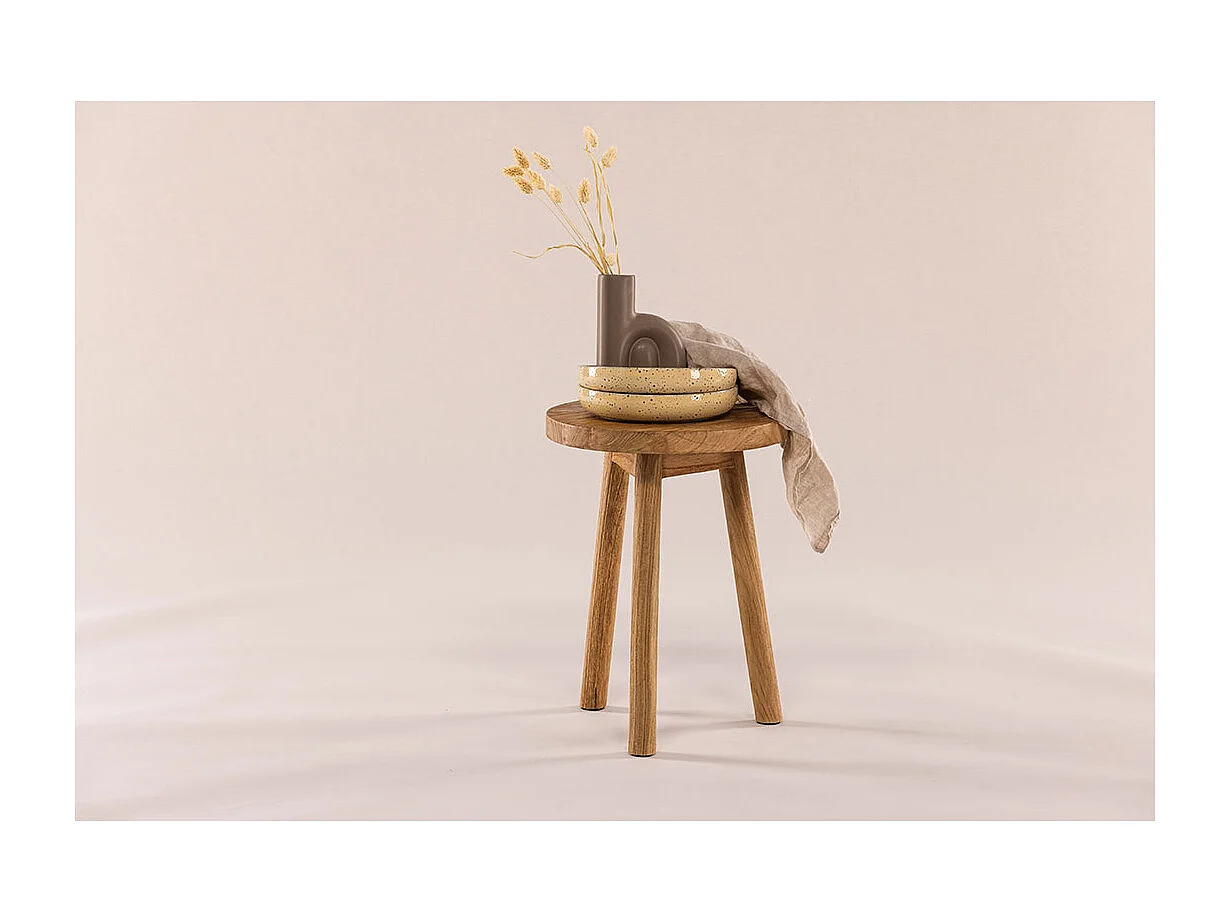 Bolig chaise de salle à manger tabouret naturel.