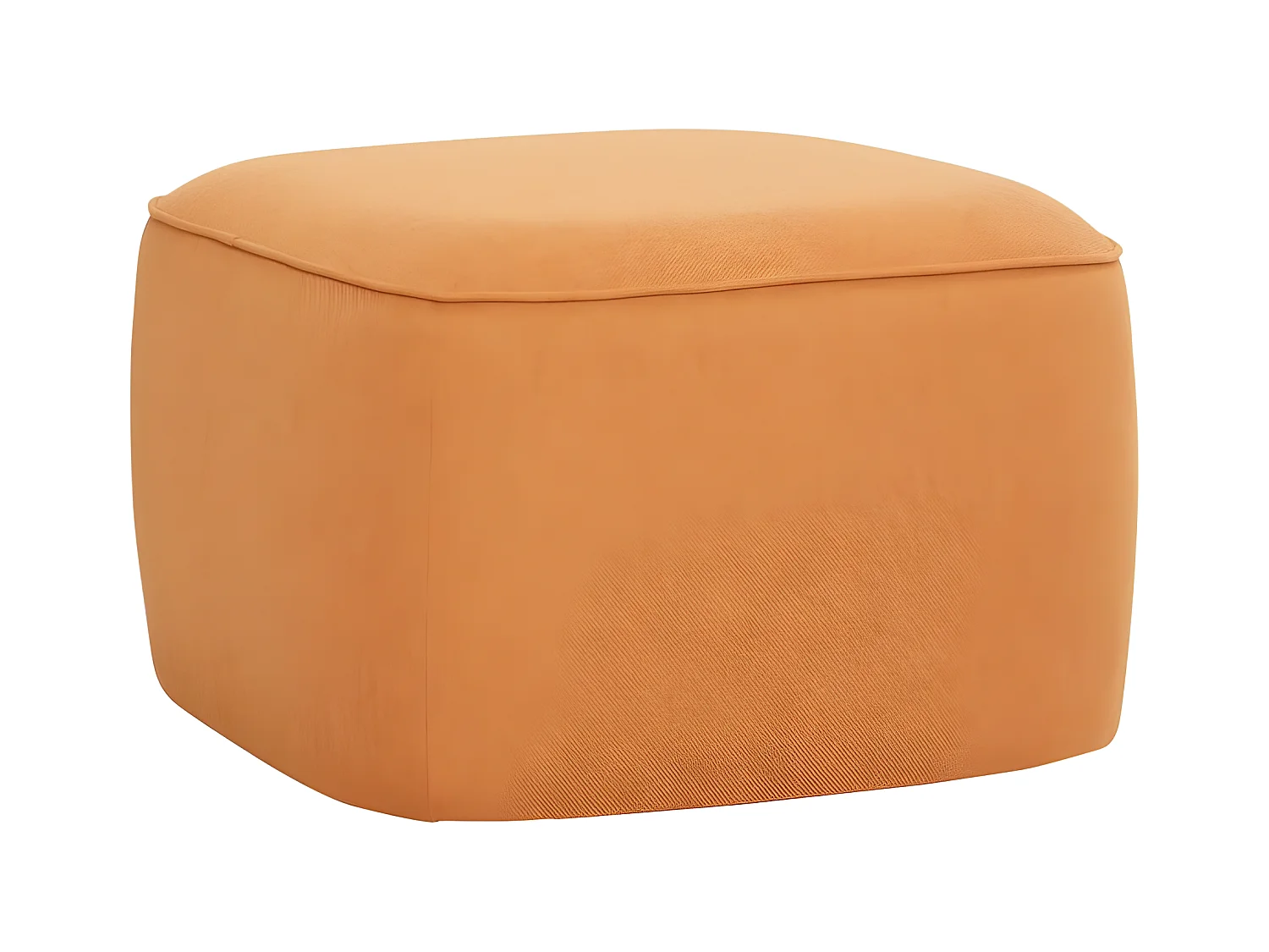 Pouf cube 57x57cm en tissu ELIANO