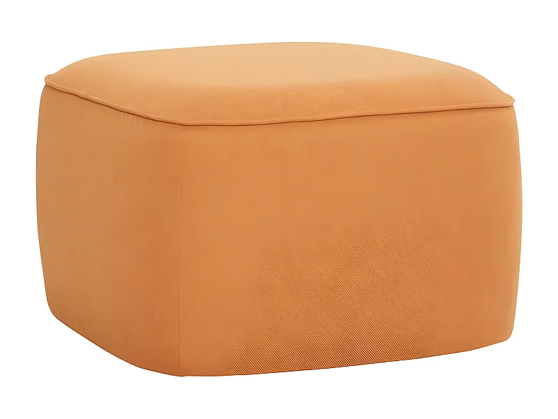 Pouf cube 57x57cm en tissu ELIANO