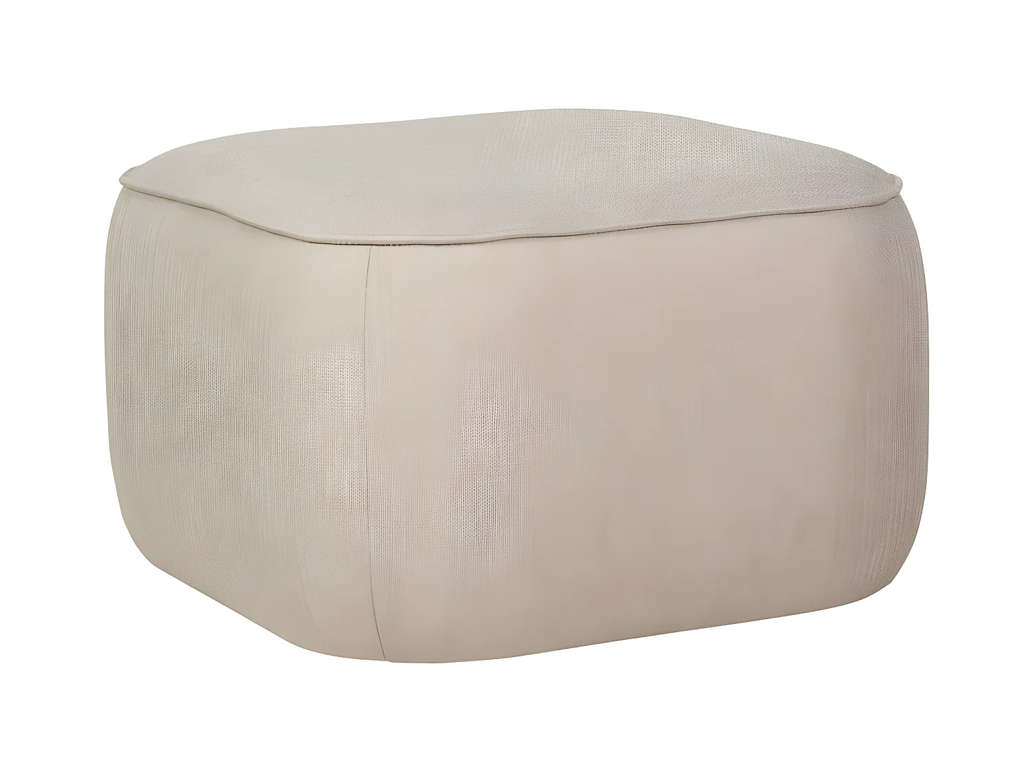 Pouf cube 57x57cm en tissu ELIANO