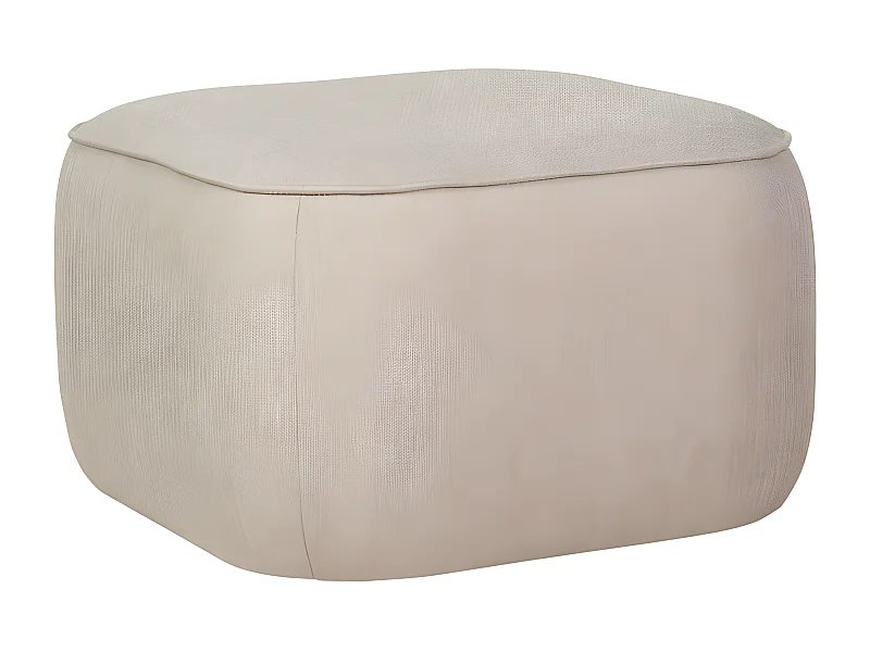 Pouf cube 57x57cm en tissu ELIANO