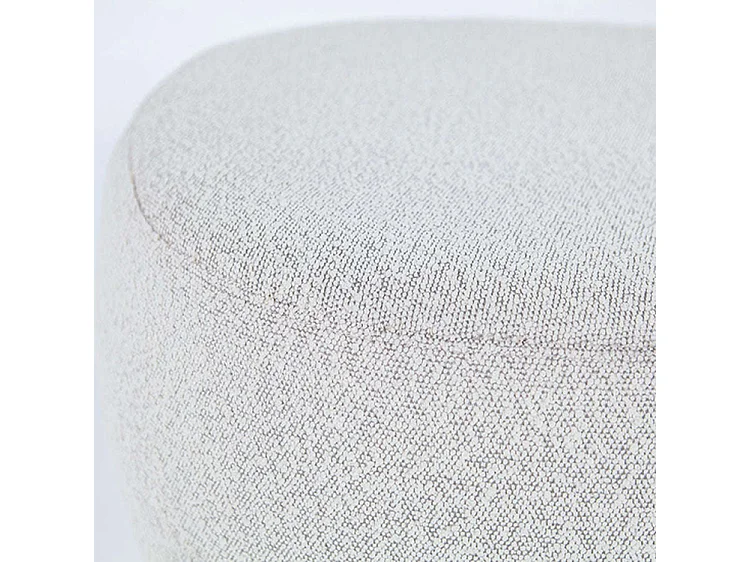 Poef Liby - Beige 90x70x35 cm - Groot en Comfortabel