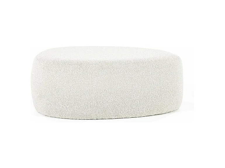 Pouf Liby - Beige 90x70x35 cm - Groß und bequem