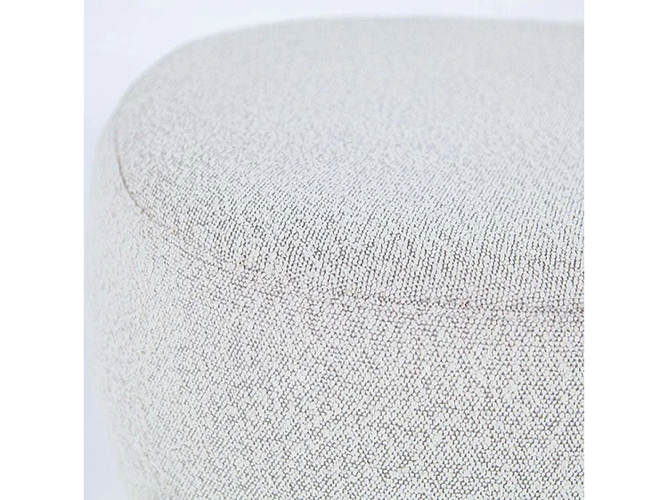 Poef Liby - Beige 90x70x35 cm - Groot en Comfortabel